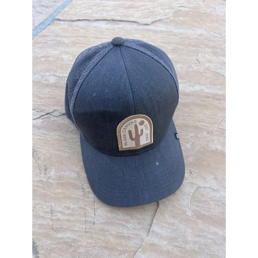 Travis Mathew Hat Mens Snapback Gray Blank Canvas Logo Gray One Size